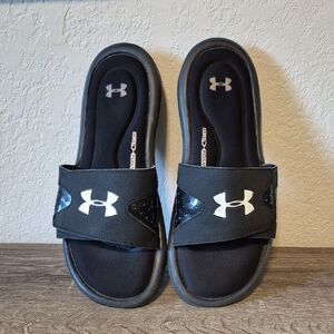 Under Armour Black 4D Foam Slides